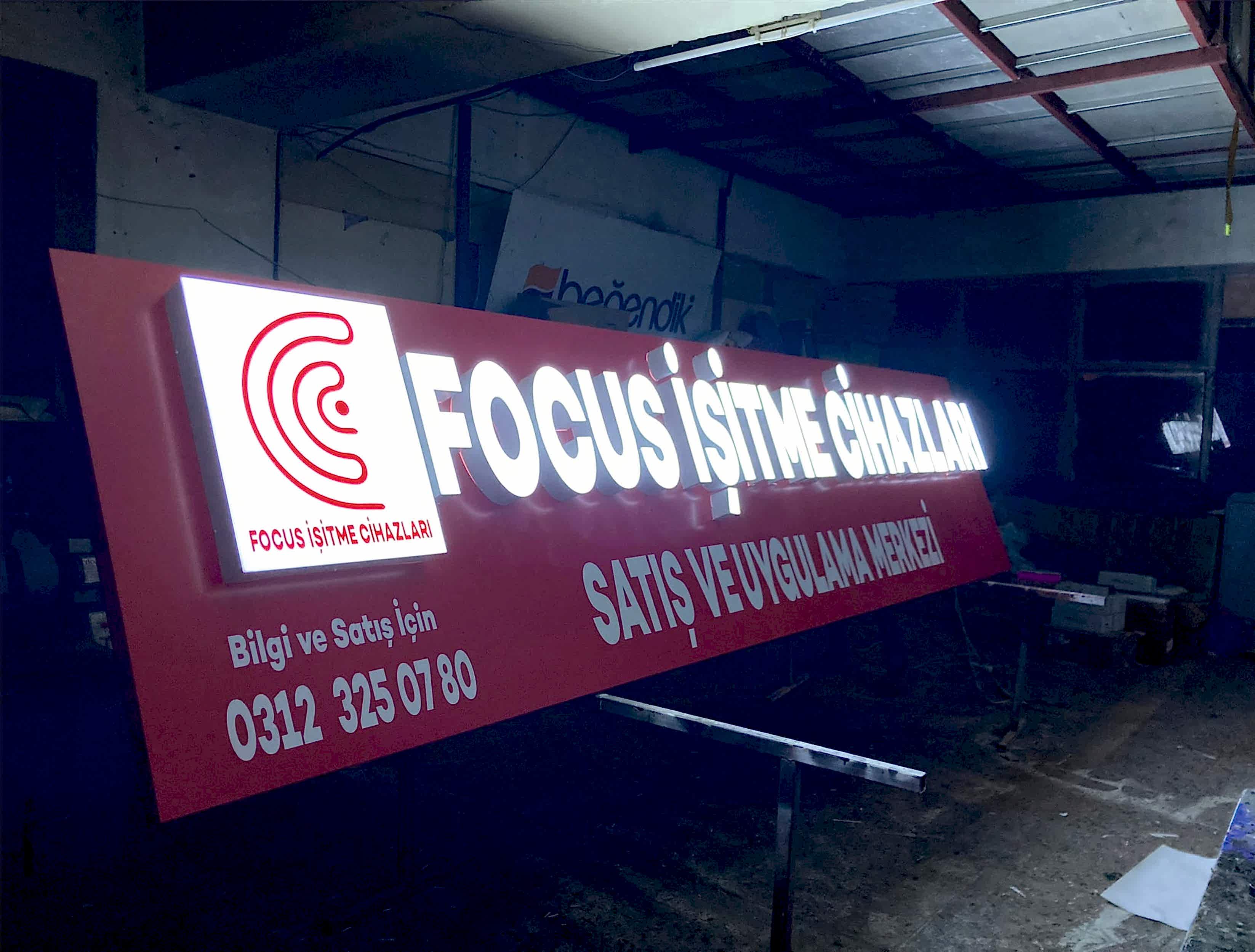 medikal isikli pleksi kutu harf tabela